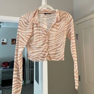 worn once, see through, small/medium size